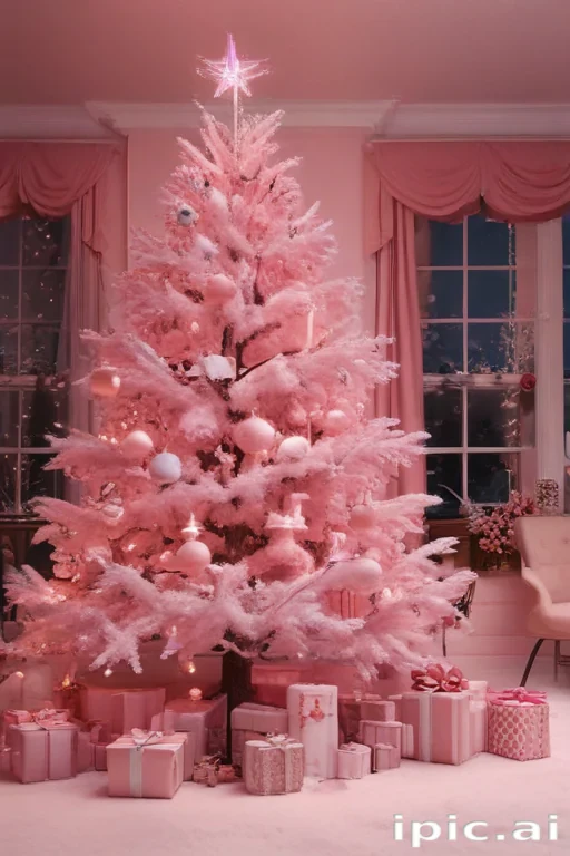 pink christmas aesthetic wallpaper