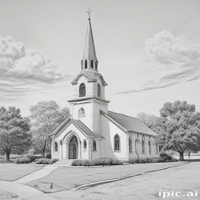 church drawing