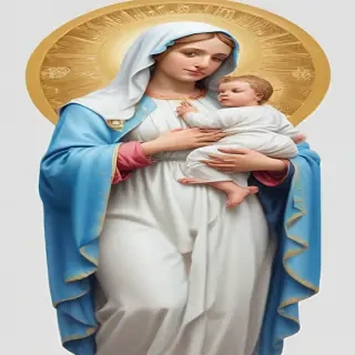virgin mary clip art