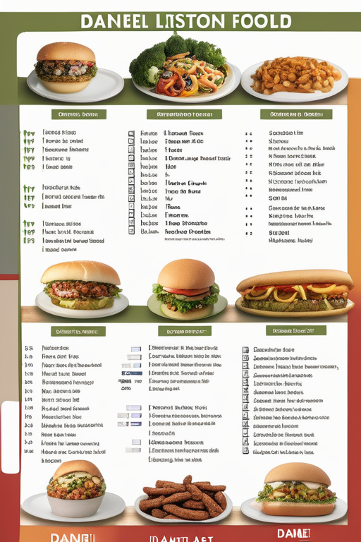 daniel fast food list pdf