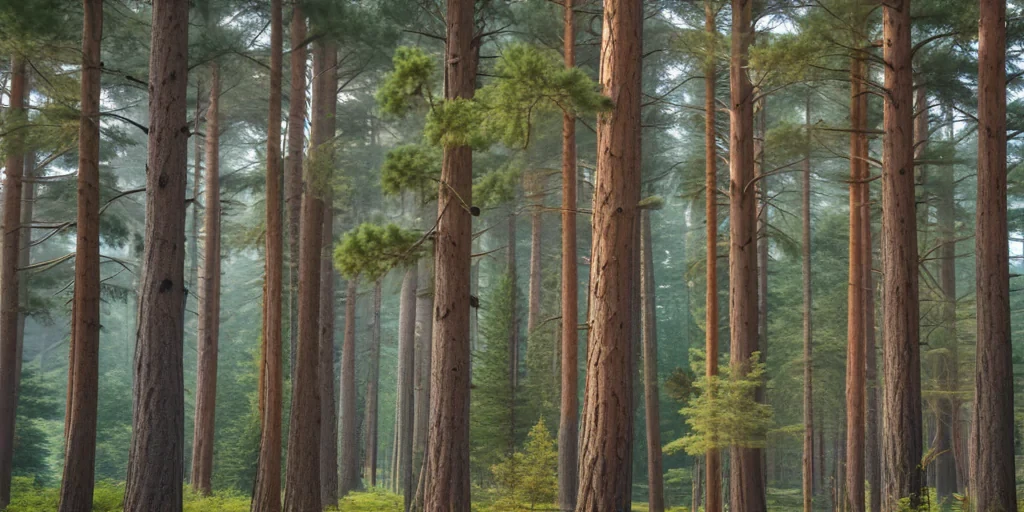 pine trees transparent background