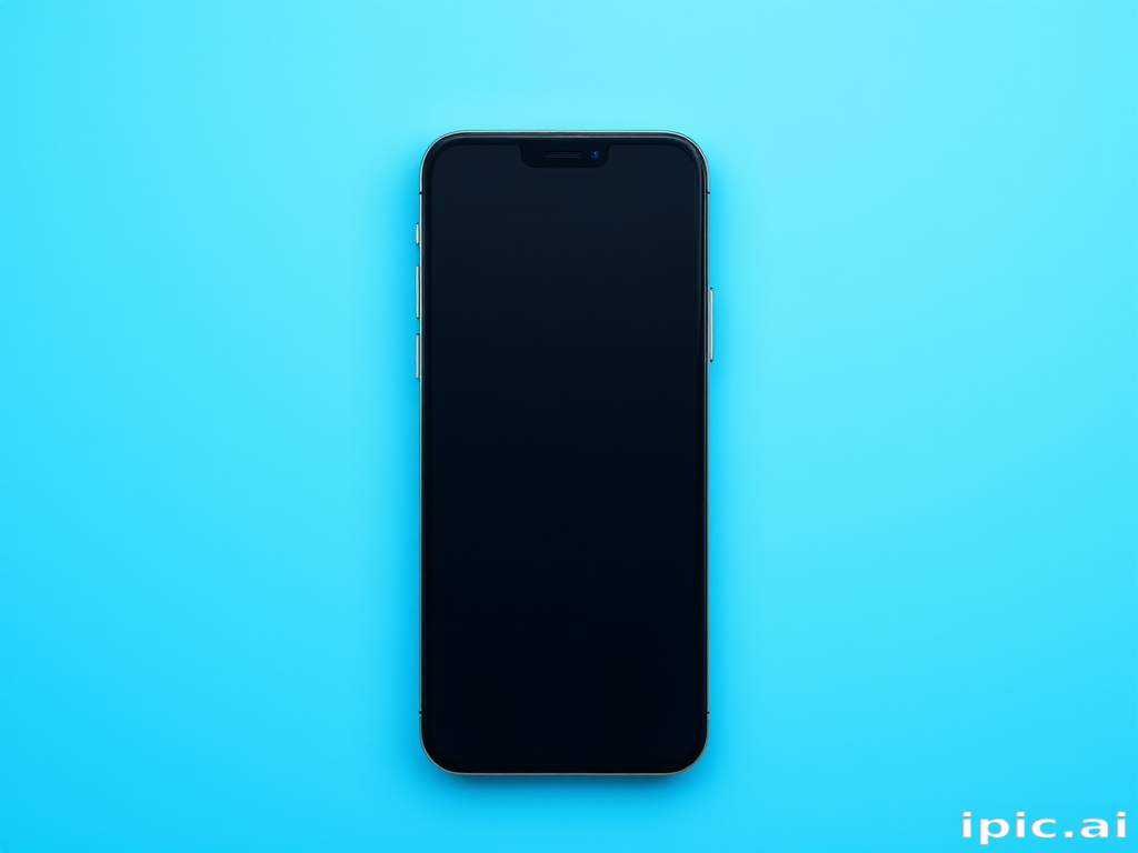 blue background iphone
