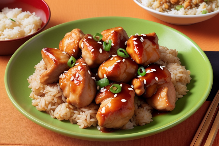 what to eat with orange chicken