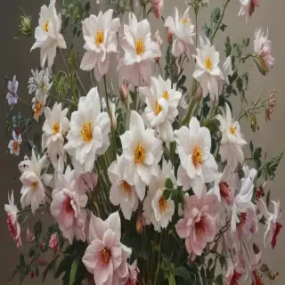 aesthetic flower painting