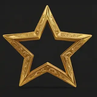 golden star png