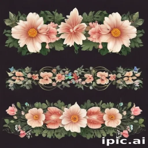 free flower border clipart