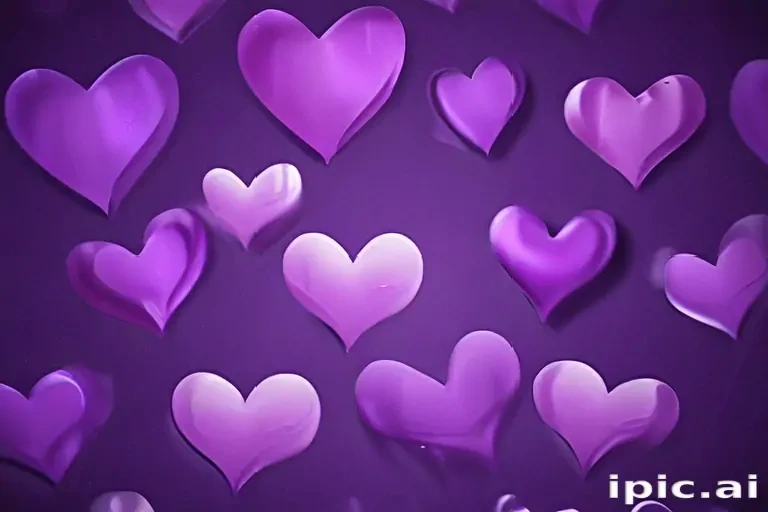 purple hearts wallpaper
