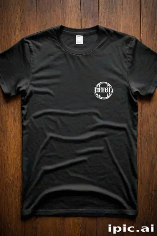 black t shirt mockup