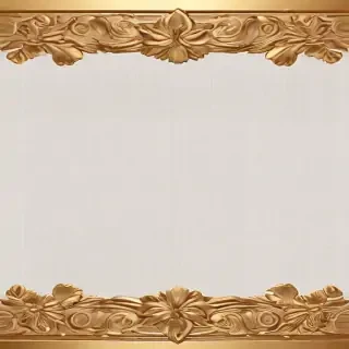 gold border transparent