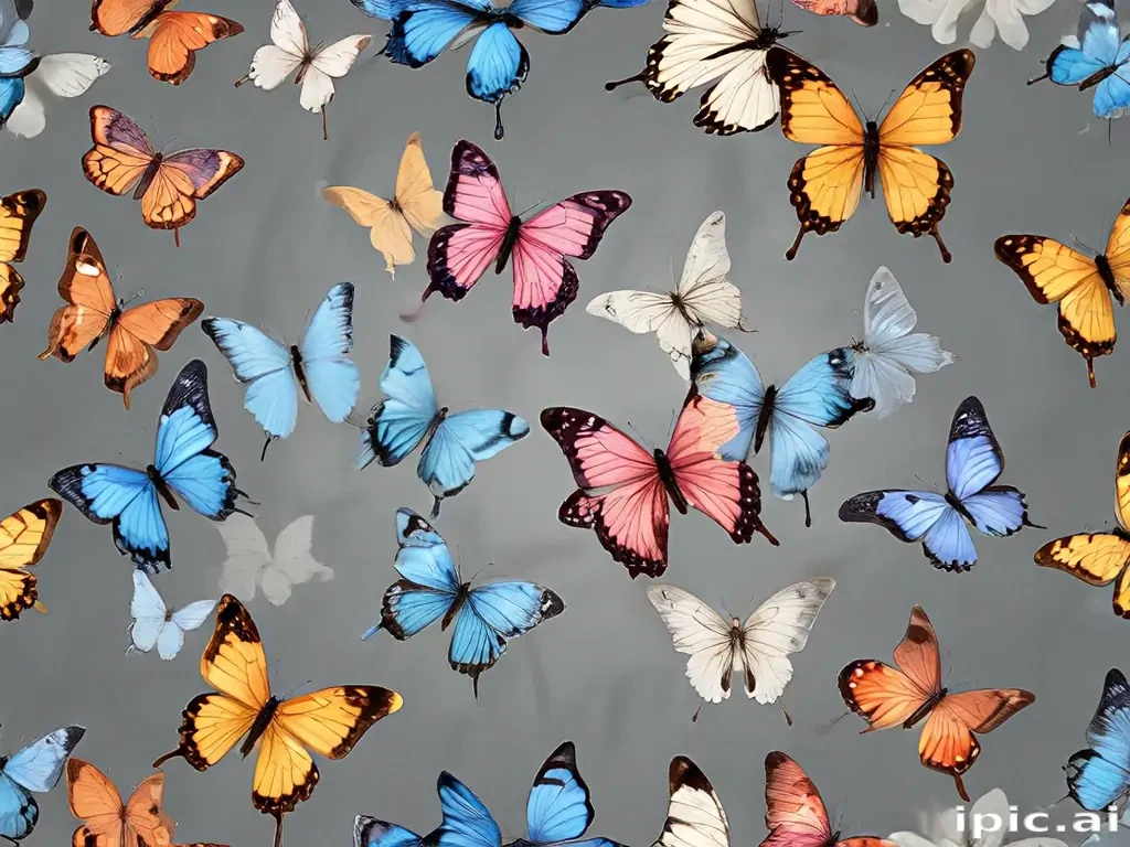 butterflies transparent
