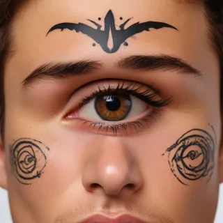 face tattoo png