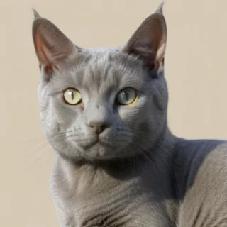 grey cat