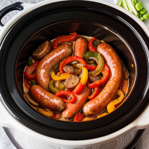 sausage peppers and onions in crock pot
