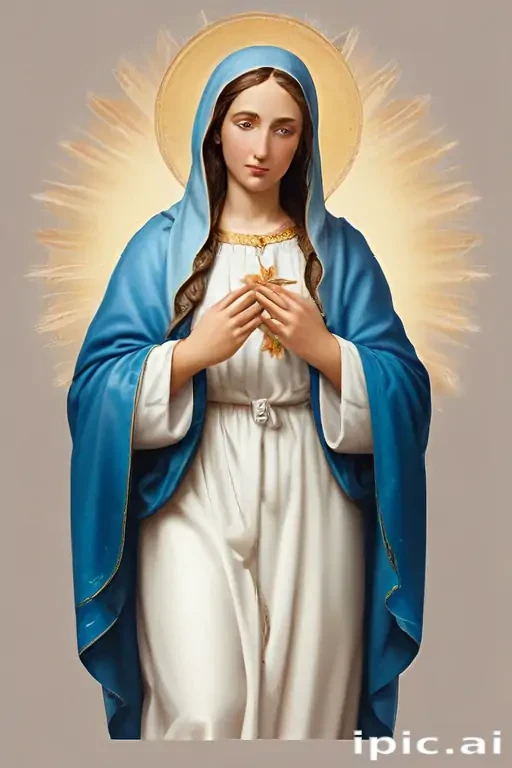 virgin mary clip art