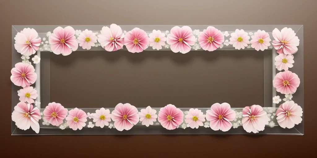 transparent flower border