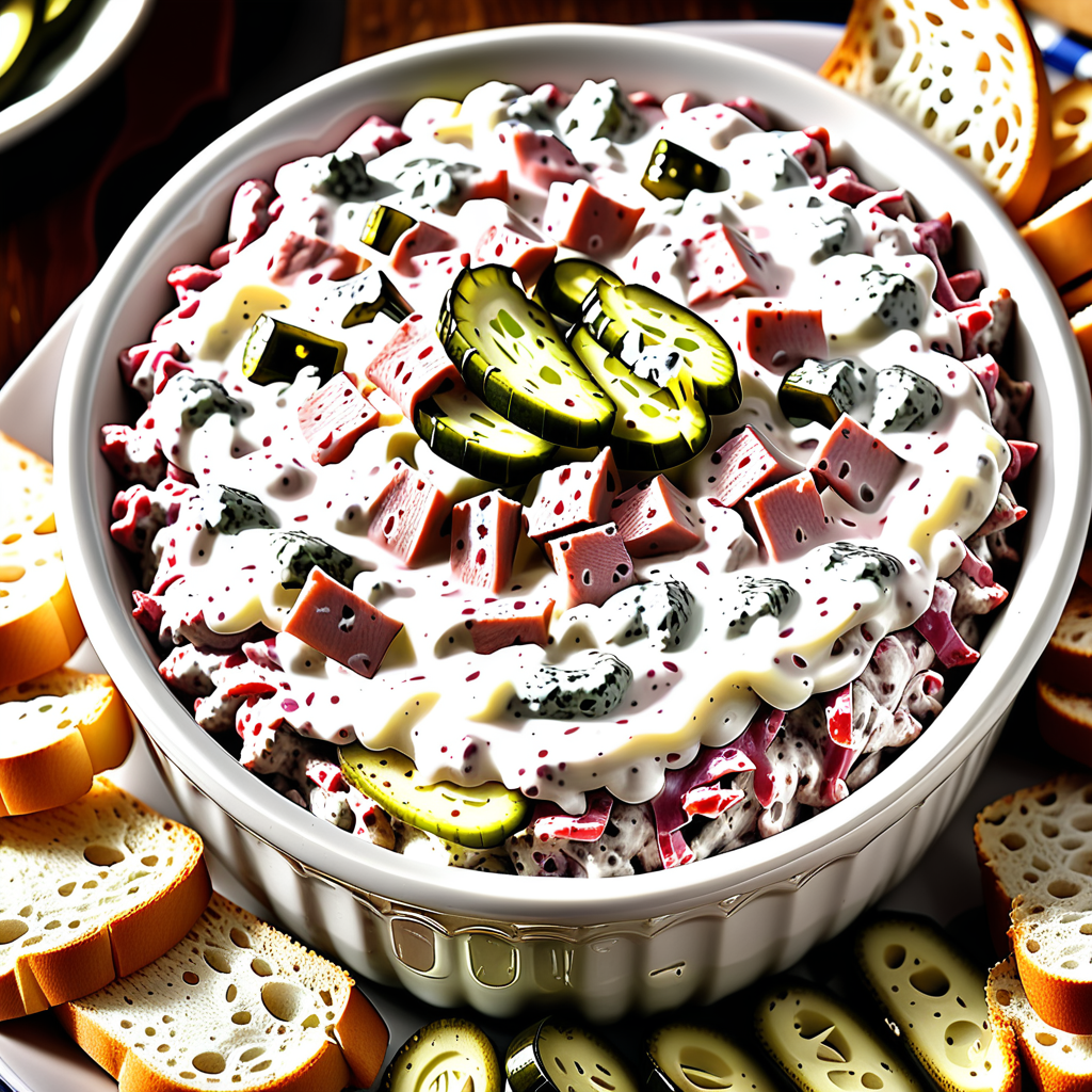 chipped beef dip with pickles