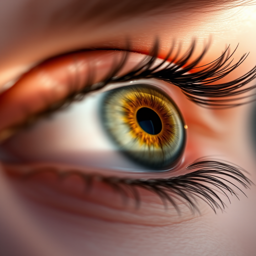 Close-up of a human eye with detailed focus on the iris and eyelashes, soft diffused lighting, macro lens 100mm f/2.8, aperture f/2.8, ISO 100, shutter speed 1/200s, shallow depth of field, high-resolution photography.