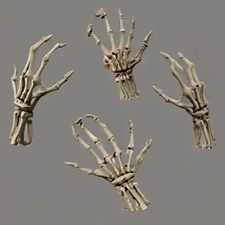 skeleton hands png