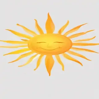 transparent background sun clipart