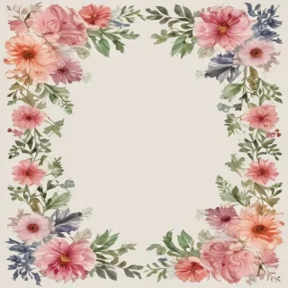 free flower border clipart