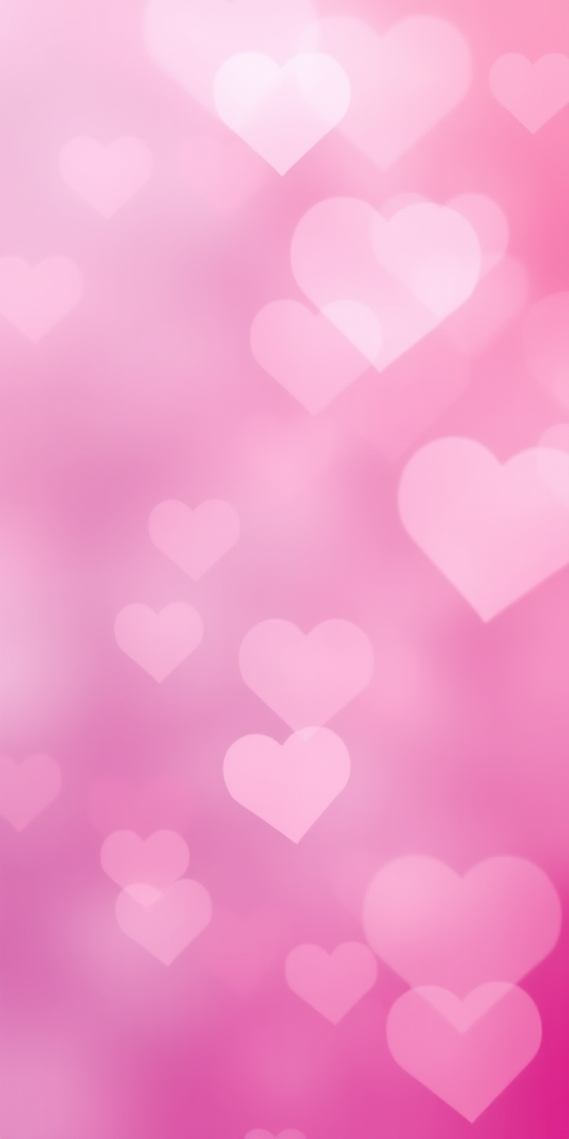 create a vibrant abstract background with soft pink and purple hues, featuring overlapping heart shapes, captured with a Canon EOS R5 at f/4, ISO 100, 1/125s, using a macro lens for detail enhancement and a soft-focus effect to create a dreamy atmosphere