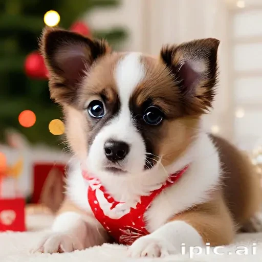 cute christmas dog wallpaper