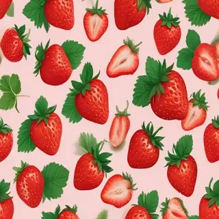 strawberry wallpaper aesthetic