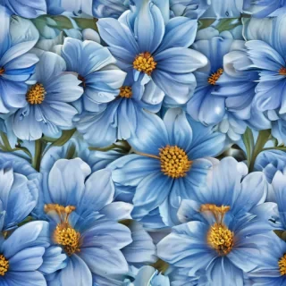 blue flower clip art