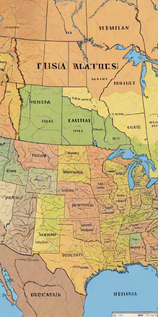 map of the us states