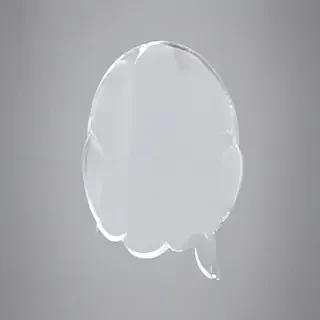 transparent thought bubble