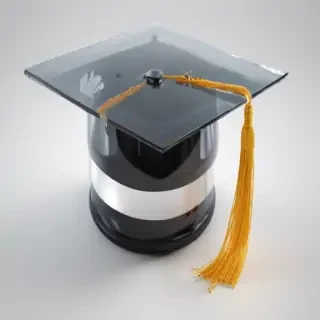 transparent graduation cap