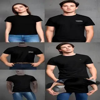 mockup tshirt black