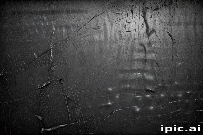 Abstract Dark Textured Surface with Scratches and Subtle Light Reflections