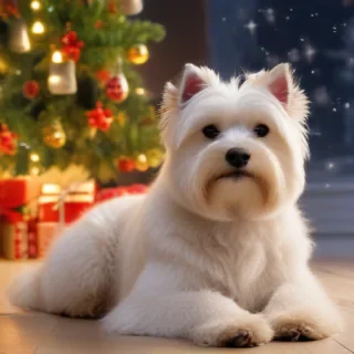 dog christmas backgrounds