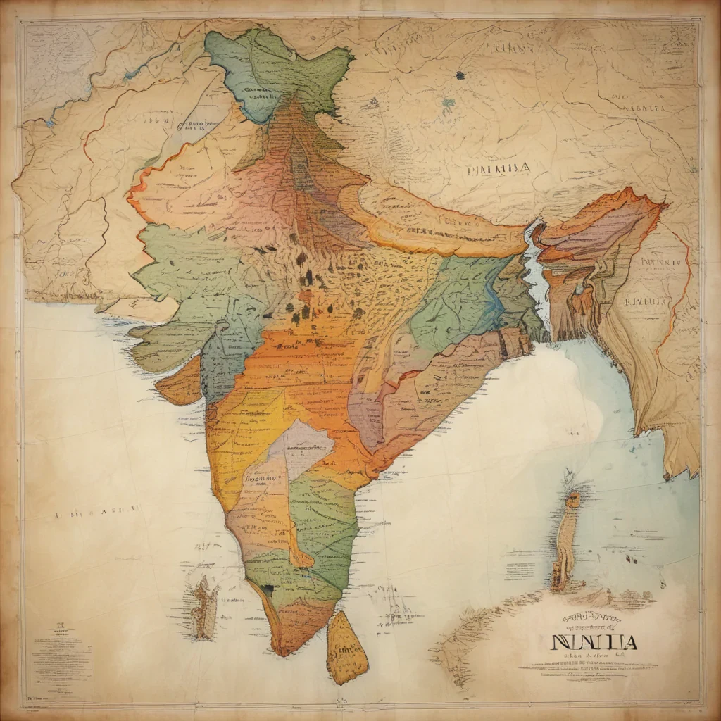 map of india