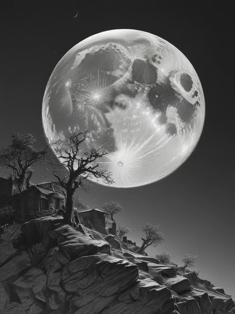 moon sketch