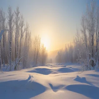 transparent snow