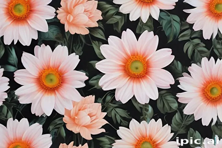 aesthetic flower painting