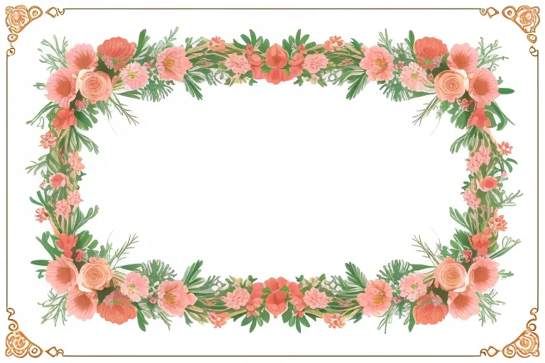 floral borders clipart