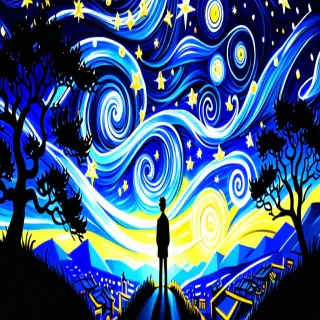 starry night wallpaper