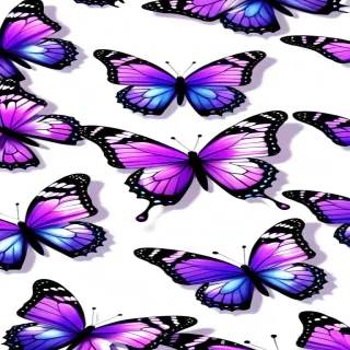 purple butterflies png