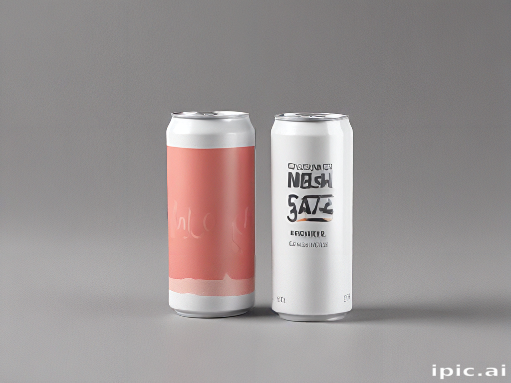 Stylish Beverage Cans Featuring Minimalist Designs and Unique Color ...