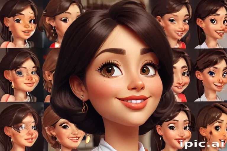 brunette cartoon characters
