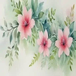 floral watercolor background