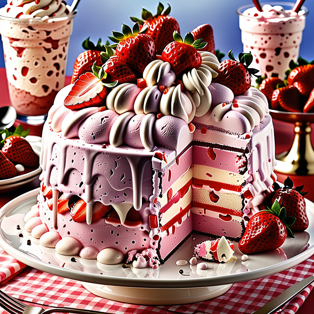carvel strawberry ice cream cake