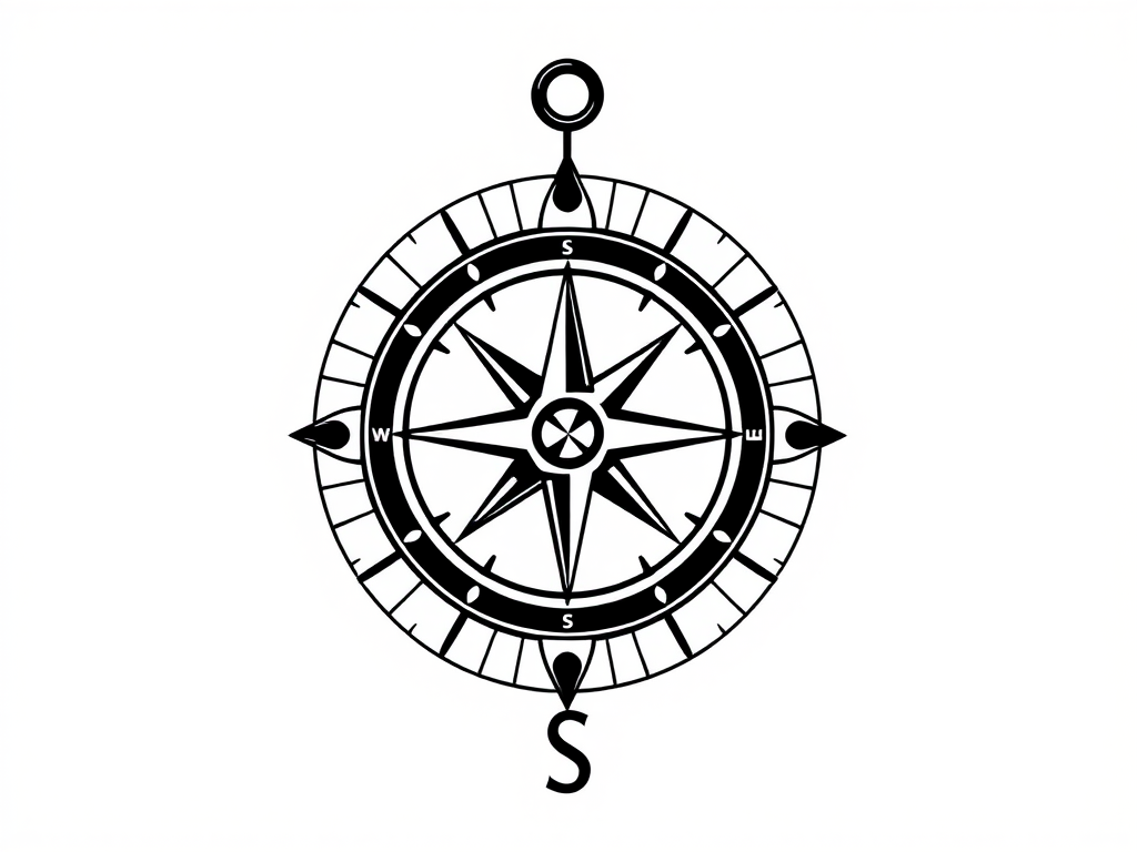 Create a high-quality black and white vector illustration of a compasses and square symbol, using a Canon EOS R5 camera, 50mm lens, f/8 aperture, ISO 100, shot in a studio setting with soft lighting to emphasize details and sharpness.