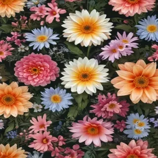 flowers clear background