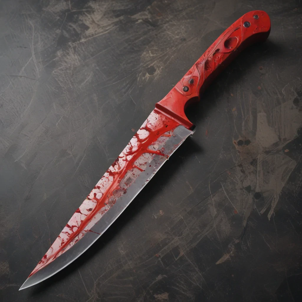 bloody knife aesthetic