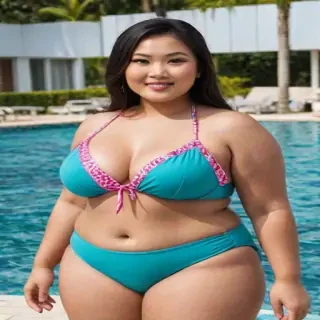 bbw asian bikini