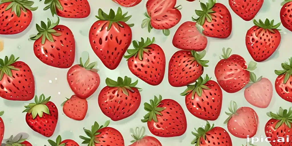 cute strawberry background